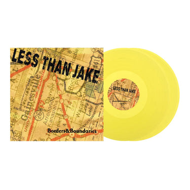 LESS THAN JAKE - BORDERS & BOUNDARIES VINYL (LTD. 25TH ANN. ED. TRANSPARENT YELLOW 2LP GATEFOLD)