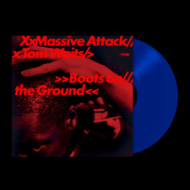 MASSIVE ATTACK & TOM WAITS - BOOTS ON THE GROUND VINYL (SUPER LTD. ED. 180G 'ECOSONIC' RANDOM RED/WHITE/BLUE 12")