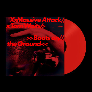 MASSIVE ATTACK & TOM WAITS - BOOTS ON THE GROUND VINYL (SUPER LTD. ED. 180G 'ECOSONIC' RANDOM RED/WHITE/BLUE 12")
