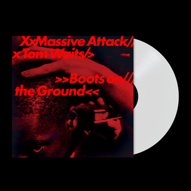 MASSIVE ATTACK & TOM WAITS - BOOTS ON THE GROUND VINYL (SUPER LTD. ED. 180G 'ECOSONIC' RANDOM RED/WHITE/BLUE 12")