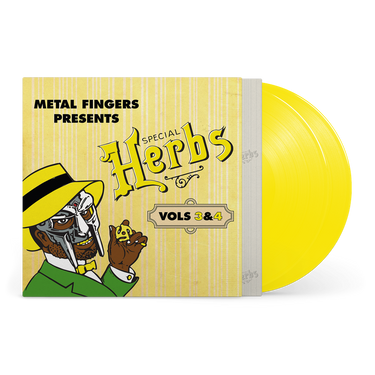 MF DOOM - METAL FINGERS PRESENTS: SPECIAL HERBS VOL. 3 & 4 VINYL RE-ISSUE (LTD. INDIES ED. LEMON YELLOW 2LP)