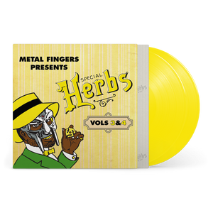 MF DOOM - METAL FINGERS PRESENTS: SPECIAL HERBS VOL. 3 & 4 VINYL RE-ISSUE (LTD. INDIES ED. LEMON YELLOW 2LP)