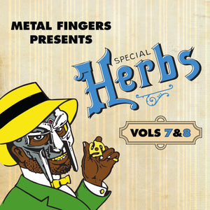 MF DOOM - METAL FINGERS PRESENTS: SPECIAL HERBS VOL. 7 & 8 VINYL RE-ISSUE (LTD. INDIES ED. SKY BLUE 2LP)