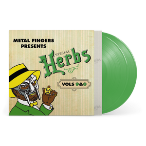 MF DOOM - METAL FINGERS PRESENTS: SPECIAL HERBS VOL. 9 & 0 VINYL RE-ISSUE (LTD. INDIES ED. EVERGREEN 2LP)