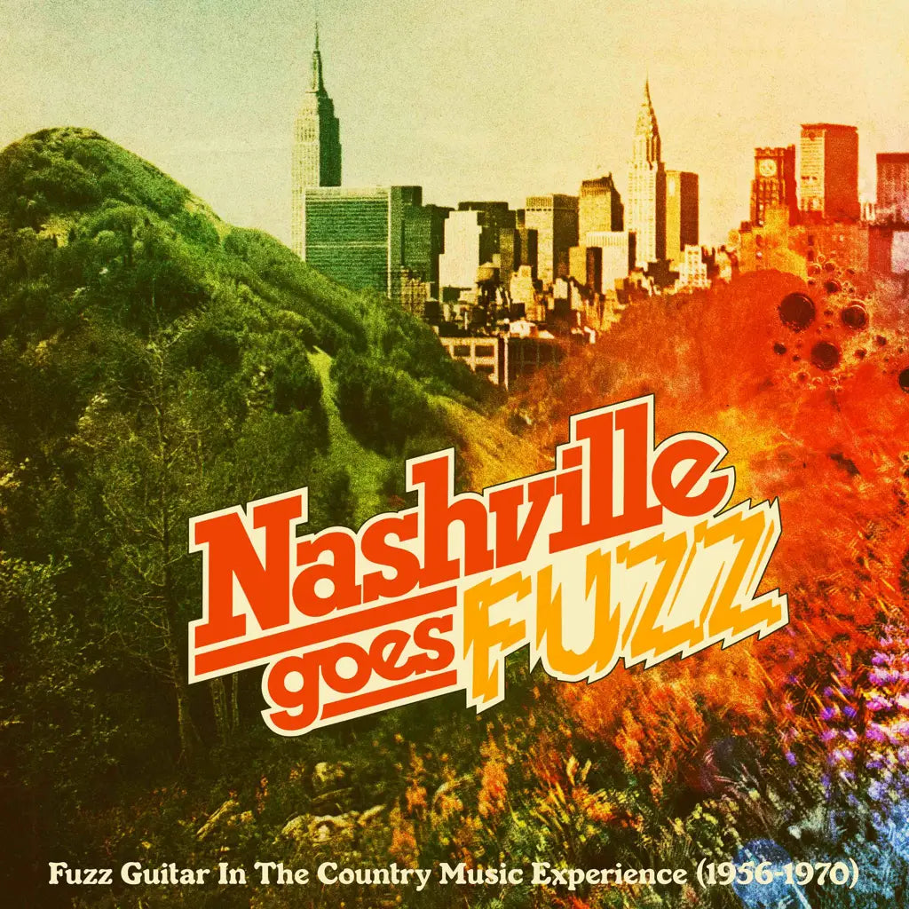 NASHVILLE GOES FUZZ (VARIOUS ARTISTS) VINYL (SUPER LTD. ED. 'RSD' NEON ORANGE / MIDNIGHT MAYHEM)