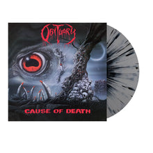 OBITUARY - CAUSE OF DEATH VINYL RE-ISSUE (LTD. REMASTERED ED. GRAY/BLACK SPLATTER)