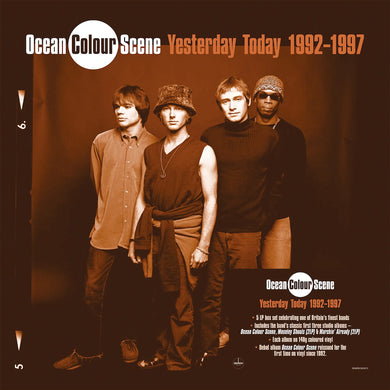 OCEAN COLOUR SCENE - YESTERDAY TODAY 1992 - 1997 VINYL (SUPER LTD. ED. *SIGNED* BLUE ORANGE RED 5LP BOXSET)