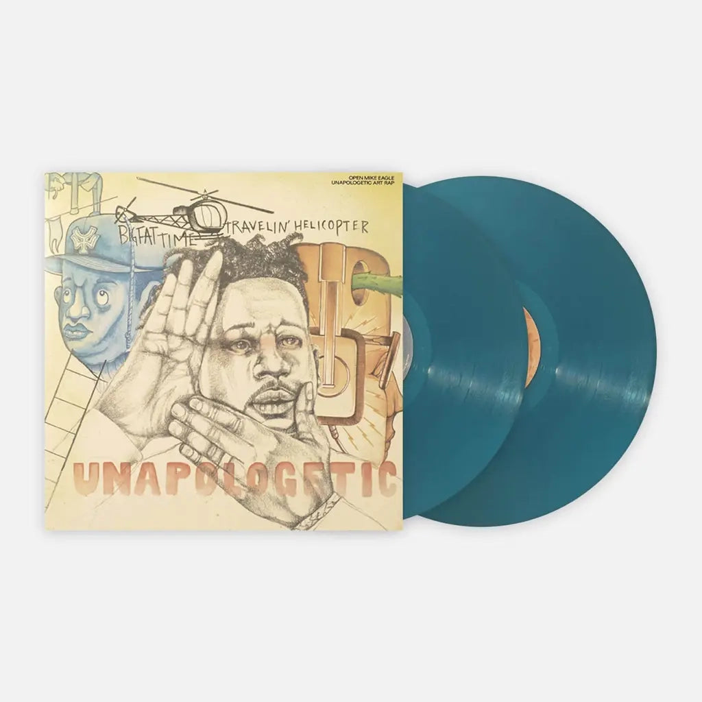 OPEN MIKE EAGLE - UNAPOLOGETIC ART RAP VINYL (SUPER LTD. 'VINYL ME PLEASE' ED. BLUE 2LP GATEFOLD W/ OBI-STRIP)