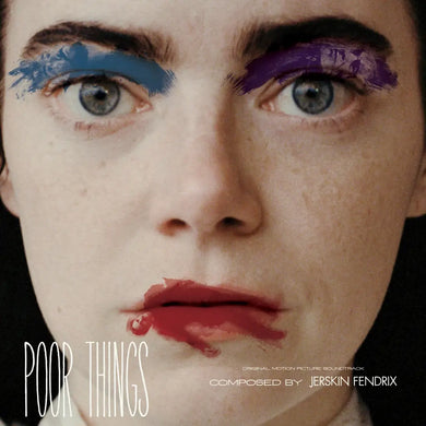 POOR THINGS ORIGINAL SOUNDTRACK (JERSKIN FENDRIX) VINYL (LTD. ED. 180G BLUE & PINK SWIRL GATEFOLD)