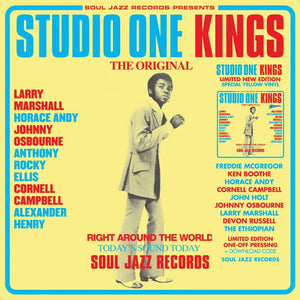 SOUL JAZZ RECORDS PRESENTS - STUDIO ONE KINGS (VARIOUS ARTISTS) VINYL RE-ISSUE (SUPER LTD. 'RSD BLACK FRIDAY' ED. YELLOW 2LP)
