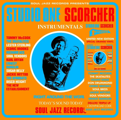 SOUL JAZZ RECORDS PRESENTS - STUDIO ONE SCORCHER (VARIOUS ARTISTS) VINYL RE-ISSUE (LTD. ED. TRANSPARENT ORANGE 3LP)