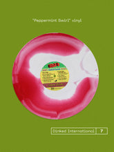 SUFJAN STEVENS - WORST CHRISTMAS EVER! VINYL (SUPER LTD. 'DINKED INTERNATIONAL' ED. 'PEPPERMINT SWIRL' LP + HOLOGRAPHIC CHRISTMAS STICKER SHEET)