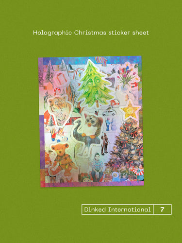 SUFJAN STEVENS - WORST CHRISTMAS EVER! VINYL (SUPER LTD. 'DINKED INTERNATIONAL' ED. 'PEPPERMINT SWIRL' LP + HOLOGRAPHIC CHRISTMAS STICKER SHEET)
