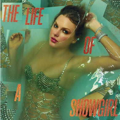 TAYLOR SWIFT - THE LIFE OF A SHOWGIRL VINYL (SUPER LTD. ED. SWEAT & VANILLA PERFUME PORTOFINO ORANGE GLITTER GATEFOLD)