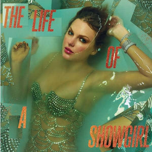 TAYLOR SWIFT - THE LIFE OF A SHOWGIRL VINYL (SUPER LTD. ED. SWEAT & VANILLA PERFUME PORTOFINO ORANGE GLITTER GATEFOLD)