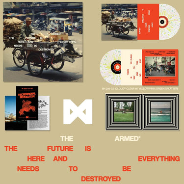 THE ARMED - THE FUTURE IS HERE AND EVERYTHING NEEDS TO BE DESTROYED VINYL (LTD. INDIE EXC. ED. CLOUDY W/ YELLOW/PINK/GREEN SPLATTER GATEFOLD)