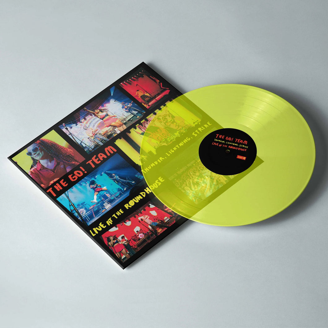 THE GO! TEAM - THUNDER, LIGHTNING, STRIKE - LIVE FROM THE ROUNDHOUSE VINYL (SUPER LTD. 'RSD BF' ED. NEON YELLOW)