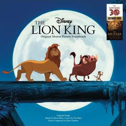 THE LION KING (VARIOUS ARTISTS) VINYL (LTD. 30TH ANN. ED. 'ZOETROPE' PICTURE DISC GATEFOLD)