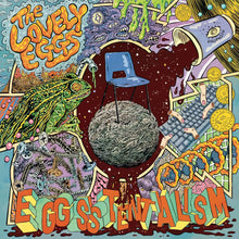 THE LOVELY EGGS - EGGSISTENTIALISM VINYL (SUPER LTD. ED. TRANSPARENT BLUE & COFFEE SPLATTER GATEFOLD W/ SIGNED ARTPRINT)