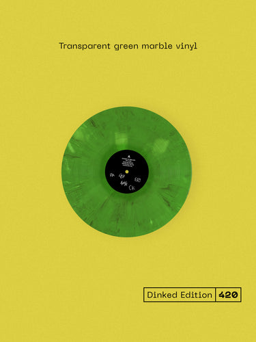 THE MARY WALLOPERS - PADDYWHACKERY VINYL (SUPER LTD. 'DINKED' NUMBERED ED. TRANSPARENT GREEN MARBLE GATEFOLD W/ *SIGNED* PRINT + SET OF 4 BEER MATS)