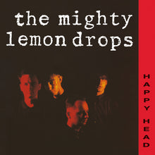 THE MIGHTY LEMON DROPS - HAPPY HEAD VINYL (SUPER LTD. 'DINKED' 40TH ANN' ED. MARBLED RED & BLACK LP + BONUS 7” W/ OBI-STRIP & GOLD FOIL STICKER)