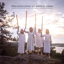 THE NEW EVES - THE NEW EVE IS RISING VINYL (SUPER LTD. 'DINKED' ED. VIOLET & BLUE MARBLED W/ ALT. SLEEVE + *SIGNED* POSTCARD)