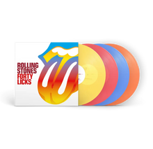 THE ROLLING STONES - FORTY LICKS VINYL (LTD. 40TH ANN. ED. 180G YELLOW, RED, BLUE & ORANGE 4LP)