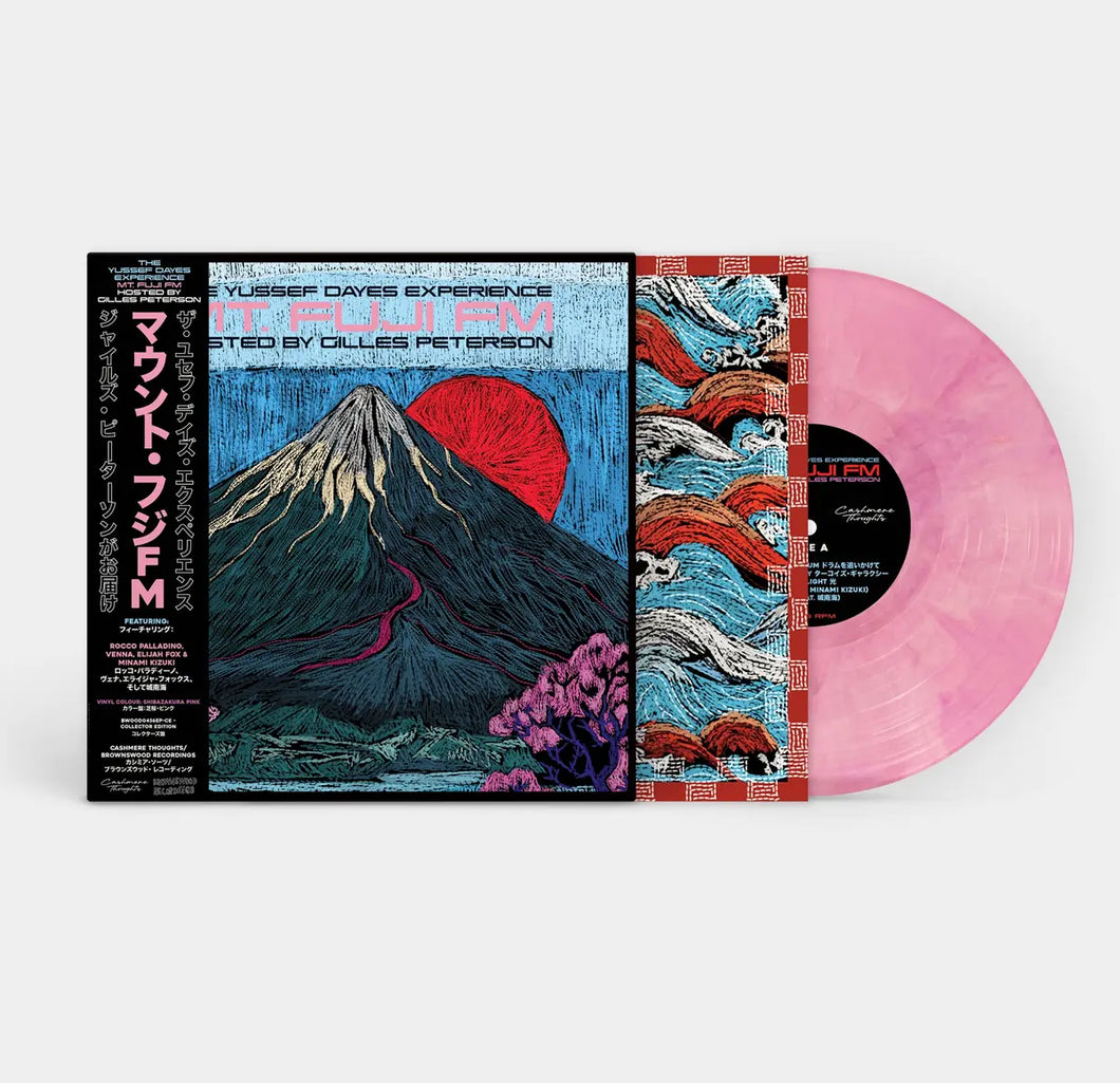 THE YUSSEF DAYES EXPERIENCE - MT. FUJI FM HOSTED BY GILLES PETERSON VINYL (LTD. ED. MARBLE SHIBAZAKURA PINK GATEFOLD W/ OBI-STRIP + BOOKLET)