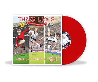 THREE LIONS (FOOTBALL'S COMING HOME) (BADIEL, SKINNER AND LIGHTNING SEEDS) VINYL (LTD. 30TH ANN. ED. RED 7")