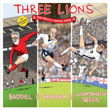 THREE LIONS (FOOTBALL'S COMING HOME) (BADIEL, SKINNER AND LIGHTNING SEEDS) VINYL (LTD. 30TH ANN. ED. RED 7")