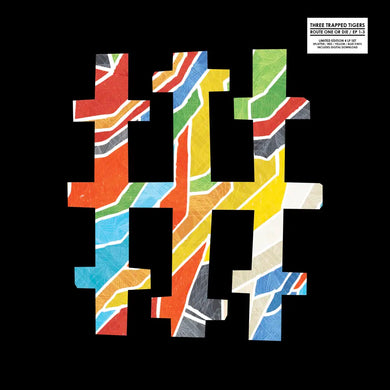 THREE TRAPPED TIGERS - ROUTE ONE OR DIE / EP1-3 VINYL (LTD. ED. RED, YELLOW, BLUE & CLEAR W/ SPLATTER 4LP)