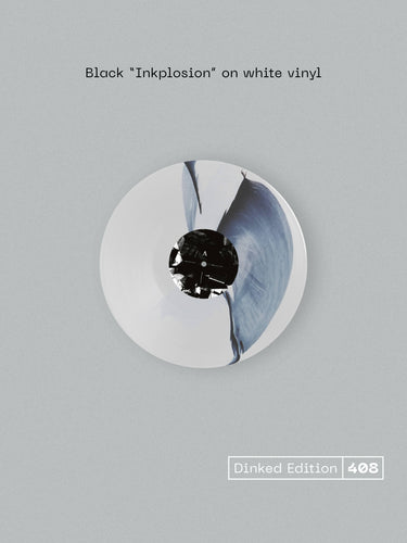 TRICKY - DIFFERENT WHEN IT’S SILENT VINYL (SUPER LTD. 'DINKED' HAND-NUMBERED ED. BLACK 'INKPLOSION' ON WHITE LP + ART PRINT)