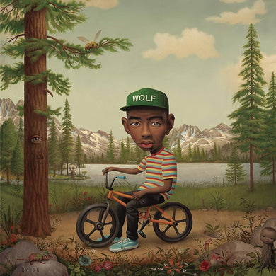 TYLER THE CREATOR - WOLF VINYL RE-ISSUE (LTD. ED. PINK 2LP GATEFOLD + LIFE-SIZE HEAD STICKER)