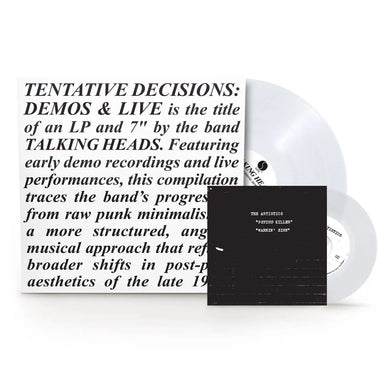 TALKING HEADS - TENTATIVE DECISIONS 1974 - 1976 VINYL (SUPER LTD. 'RSD BF' ED. CLEAR + BONUS 7