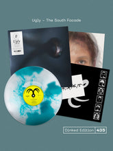 UGLY - THE SOUTH FAÇADE VINYL (SUPER LTD. 'DINKED' ED. CLEAR GLASS W/ CYAN ACCENT + POSTCARD & SCREEN PRINTED ART PRINT)