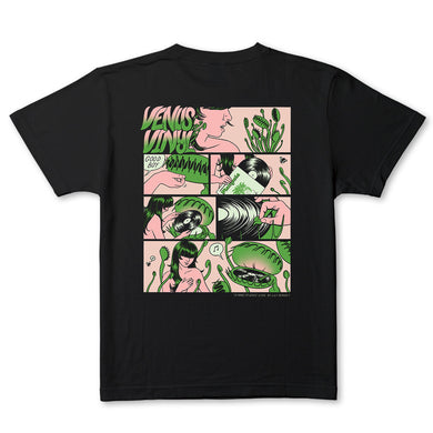 VENUS VINYL x Lily Blakely T-SHIRT (LTD. ED. ECO 4-COLOUR SCREEN-PRINTED 100% ORGANIC COTTON)