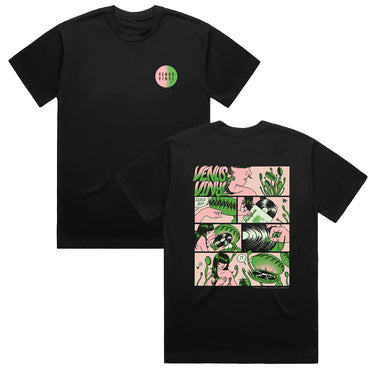VENUS VINYL x Lily Blakely T-SHIRT (LTD. ED. ECO 4-COLOUR SCREEN-PRINTED 100% ORGANIC COTTON)
