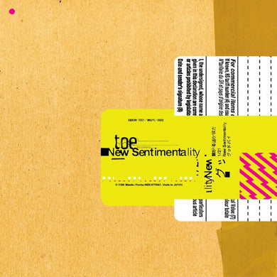 toe - NEW SENTIMENTALITY VINYL RE-ISSUE (LTD. ED. TAN & CLEAR COLOUR-IN-COLOUR)