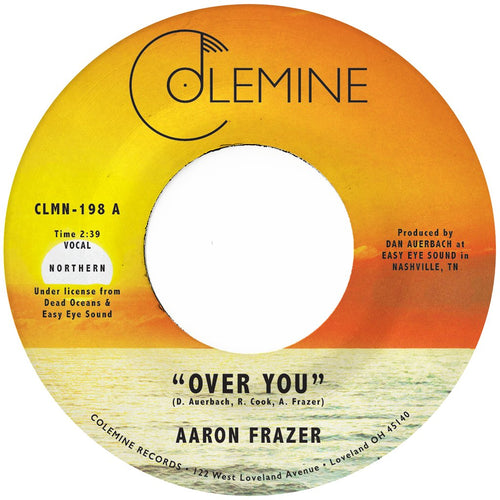 AARON FRAZER - OVER YOU VINYL (LTD. ED. TRANSLUCENT ORANGE 7