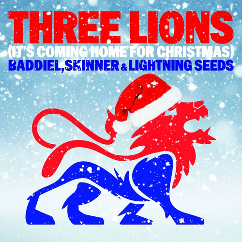 BADDIEL, SKINNER & LIGHTNING SEEDS - THREE LIONS (IT'S COMING HOME FOR CHRISTMAS) VINYL (LTD. ED. WHITE 7