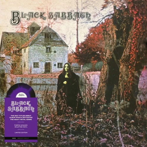 BLACK SABBATH - BLACK SABBATH VINYL RE-ISSUE (LTD. 'NATIONAL ALBUM DAY' ED. PURPLE & BLACK SPLATTER GATEFOLD)