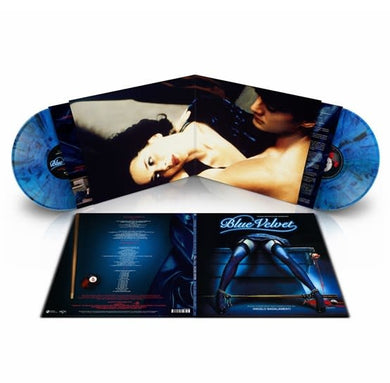 BLUE VELVET ORIGINAL MOTION PICTURE SOUNDTRACK (ANGELO BADALAMENTI) VINYL (SUPER LTD. ED. 'RECORD STORE DAY' 2LP MARBLED BLUE GATEFOLD)