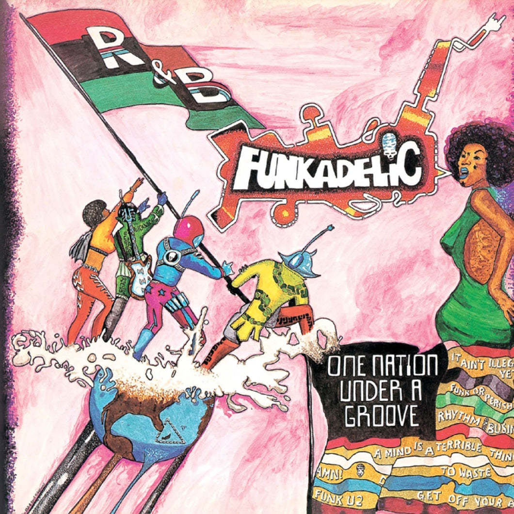 FUNKADELIC - ONE NATION UNDER A GROOVE VINYL RE-ISSUE (LTD. ED. RED & GREEN 180G LP GATEFOLD + BONUS 12