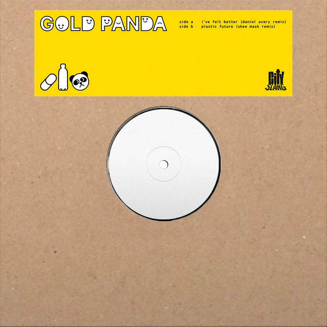 GOLD PANDA - I'VE FELT BETTER (DANIEL AVERY REMIX) / PLASTIC FUTURE (SKEE MASK REMIX) VINYL (12