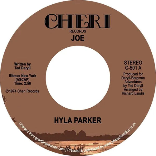 HYLA PARKER - JOE / QUIET TUNES VINYL (SUPER LTD. ED. 'RECORD STORE DAY' 7