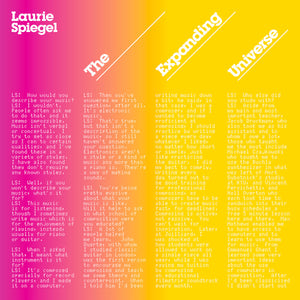 Laurie Spiegel - The Expanding Universe limited edition vinyl