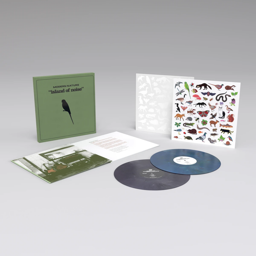 MODERN NATURE - ISLAND OF NOISE VINYL (LTD. ED. RECYCLED ECO 2LP BOXSET + BOOK /OR/ LTD. ED. RECYCLED COLOUR)