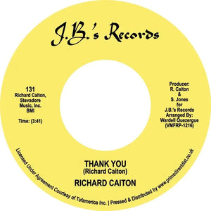 RICHARD CAITON - THANK YOU / WHERE IS THE LOVE VINYL (SUPER LTD. ED. RECORD STORE DAY 7")