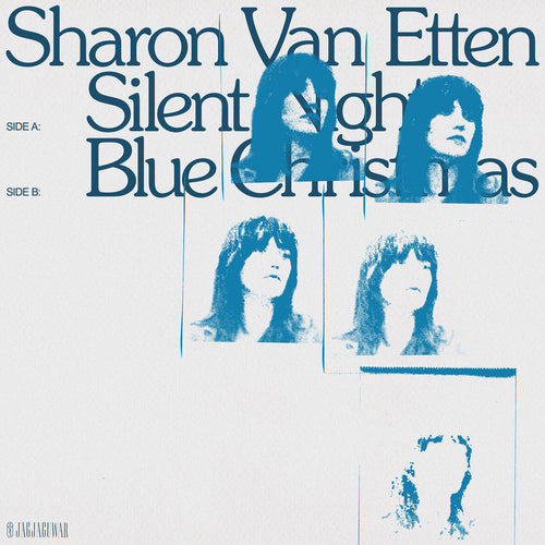 SHARON VAN ETTEN - SILENT NIGHT B/W BLUE CHRISTMAS VINYL (LTD. ED. CLEAR BLUE 7