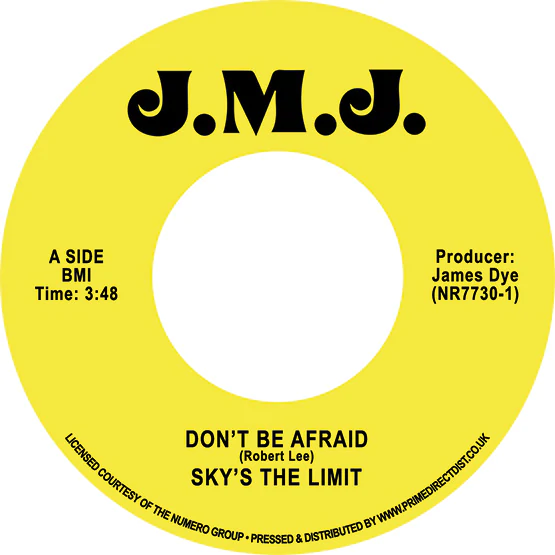 SKY'S THE LIMIT - DON'T BE AFRAID / DON'T BE AFRAID - INST VINYL (SUPER LTD. ED. 'RECORD STORE DAY' 7